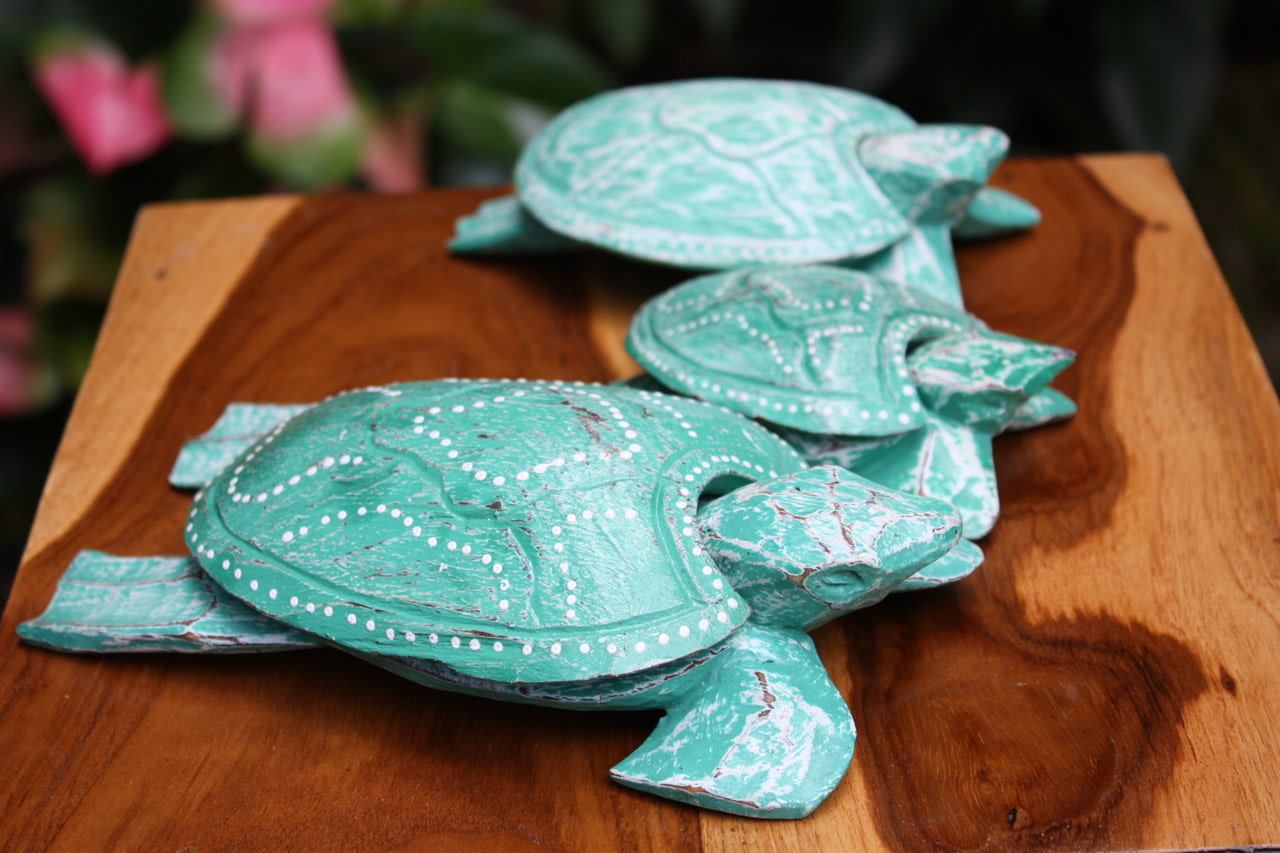 Set of 3 Turtles Ashtray/Keepsake Boxes Turquoise | #wib3708 Set of 3 Turtles Ashtray/Keepsake Boxes Turquoise | #wib3708